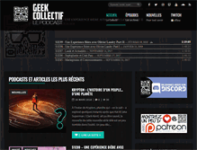 Tablet Screenshot of geekcollectif.com